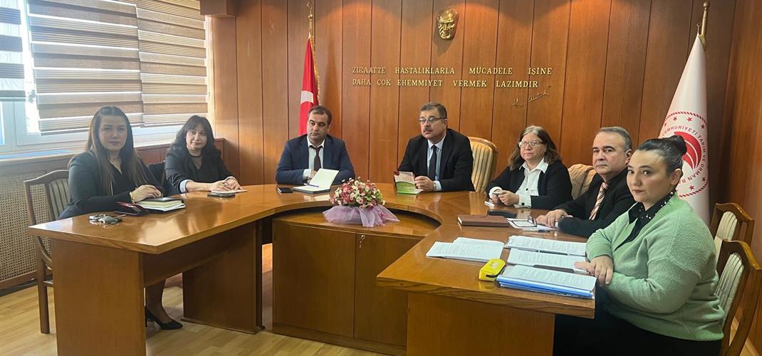 BİTKİ SAĞLIĞI DAİRE BAŞKANIMIZ VE HEYETİNİN ENSTİTÜMÜZE ZİYARETİ