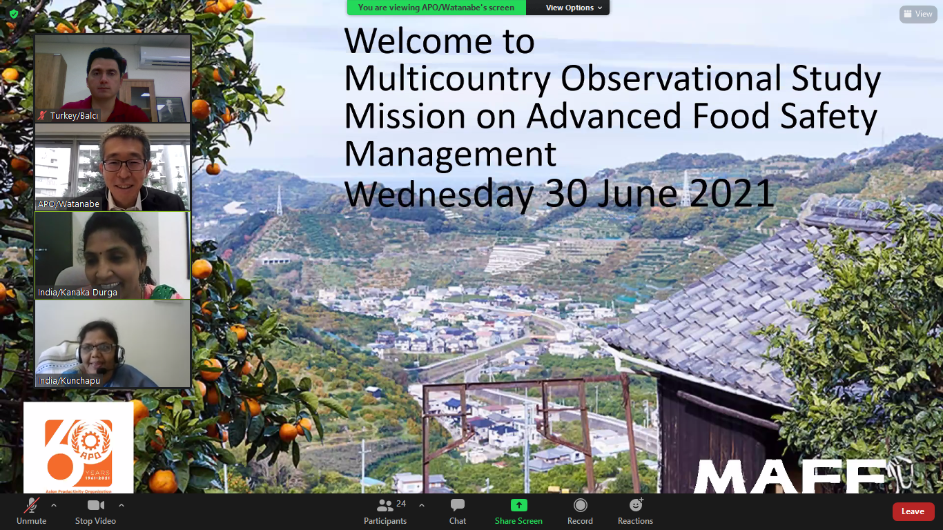 Multi-Country Observational Study Mission on Advanced Food Safety Management