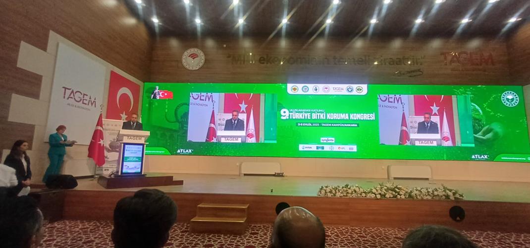 Uluslararası Katılımlı 9. Türkiye Bitki Koruma Kongresi Ankara'da gerçekleştirildi.
