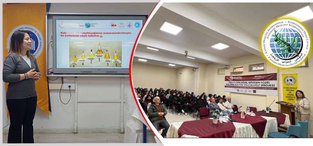 “Gençler için Zeytinyağı Yolculuğu” Projesi Kapsamında Lise Öğrencilerine Yönelik Seminerler Gerçekleştirildi