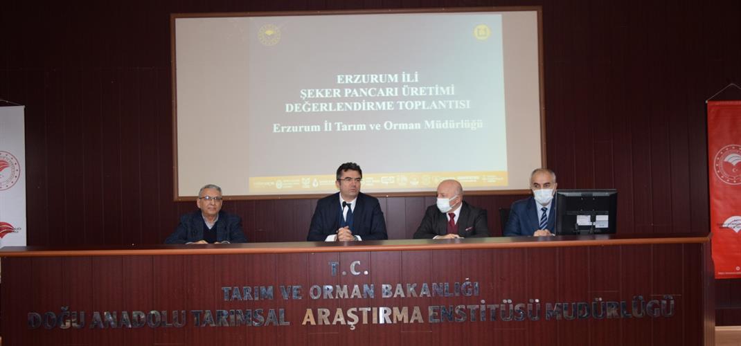 Erzurum ilinde şeker pancarı üretiminde mevcut sorunlar ve çözüm yollarının tartışıldığı sektör toplantısı 