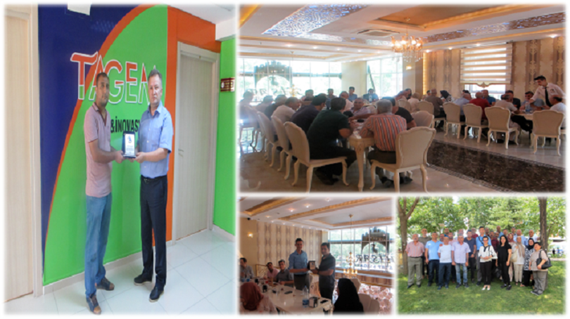 A farewell dinner was organized by the Institute Directorate for the staff appointed to the other institutions of our ministry and they were awarded with a plague thanks to their great contributions to the Institute