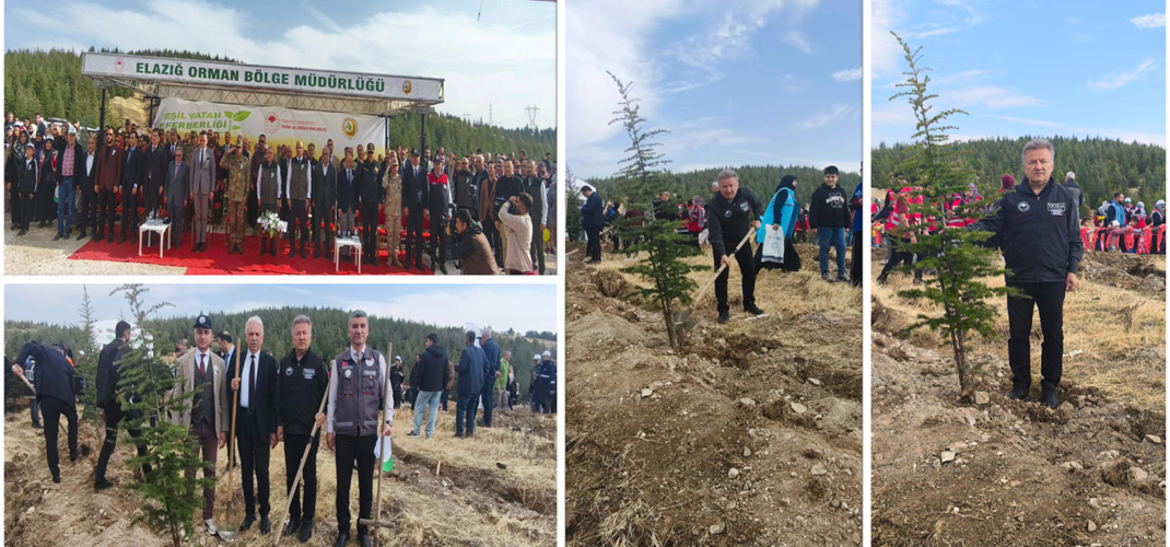 Yeşil Vatan Seferberliği kapsamında Elazığ Valimizin başkanlığında Orman Bölge Müdürlüğümüzün koordinesinde düzenlenen ağaç dikim etkinliğine Kurum Müdürümüz Özkan ÖZBAY katılım sağladı.