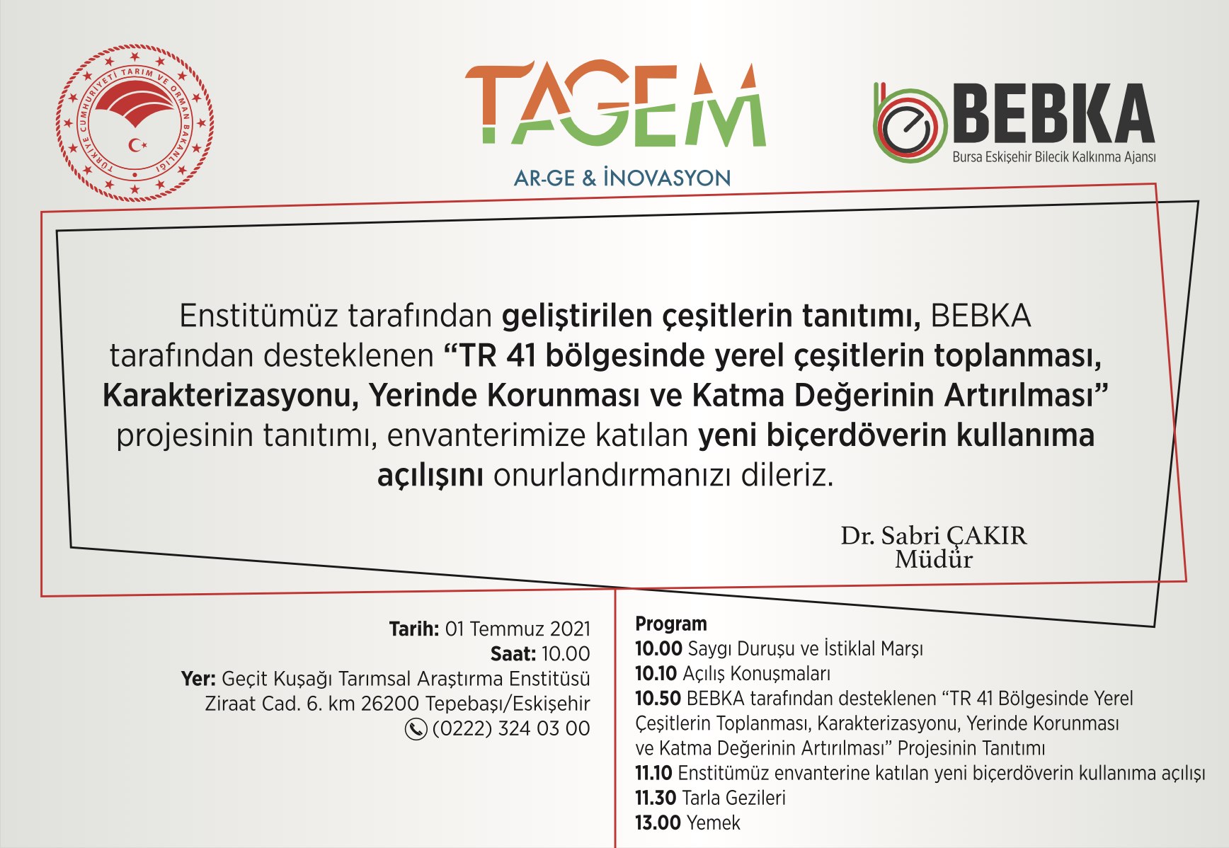 Tarla Gunumuze Davetlisiniz