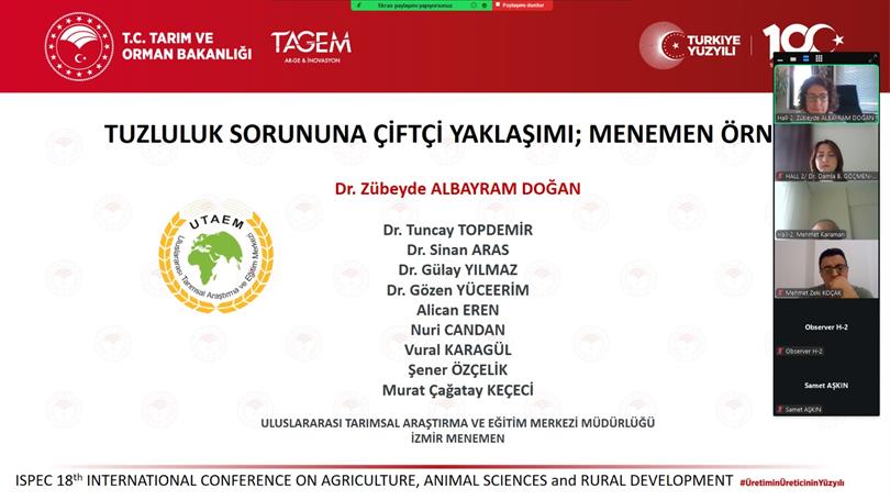 Tuzluluk Sorununa Çiftçi Yaklaşımı: Menemen Örneği Kongrede Sunuldu