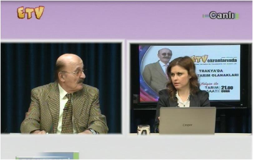 Dr. Ülviye ÇEBİ Made a Speech on Edirne TV 