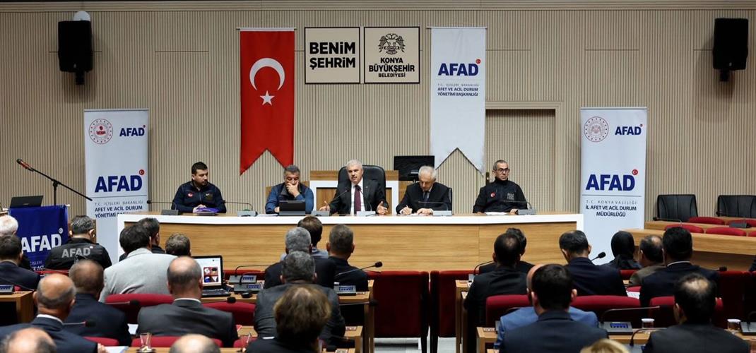 Konya İl Afet Risk Azaltma Planlama (İRAP) değerlendirme toplantısına katılım sağladık