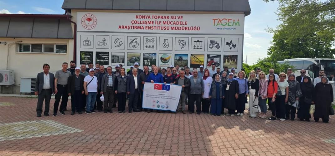 CCAGP/073 Projesi Kapsamında Eskişehirli Çiftçilere İklim Dayanıklı Tarım Modelleri Yerinde Tanıtıldı