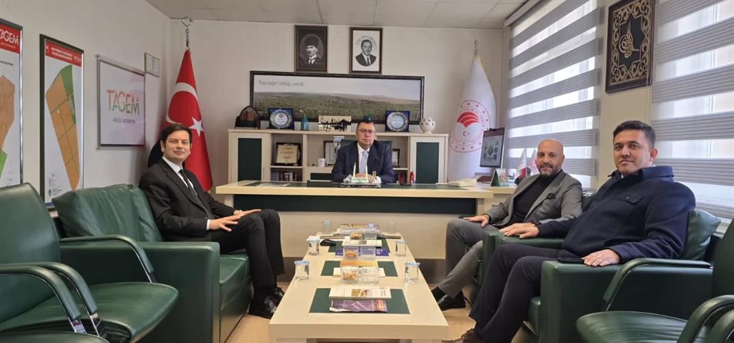 Genel Müdür Yardımcımız Sayın Mesut AKDAMAR ile Toprak ve Su Kaynakları Araştırmaları Daire Başkanımız Sayın Mehmet Mustafa YEŞİL enstitümüzü ziyaret ettiler