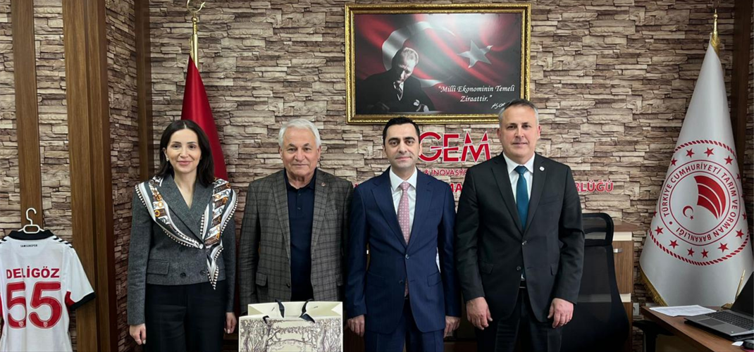 Kavak Kaymakamı Sayın Taha GENÇ, Kavak Belediye Başkanı Şerif ÜN ve Kavak İlçe Tarım ve Orman Müdürü Ergin TAŞ Enstitümüzü ziyaret etti.