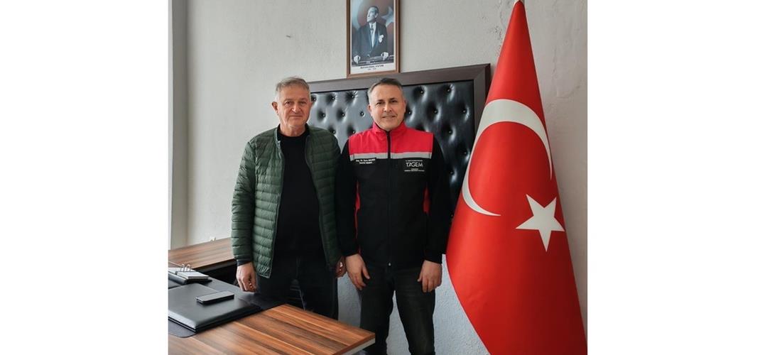 Enstitü Müdürümüz Doç.Dr. İlyas Deligöz’den, Bafra Tahıl Üreticileri Tarımsal Birliği Başkanı Hasan Toker’e ziyaret!