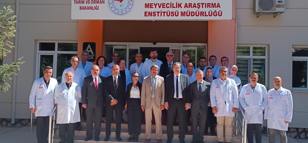General Directorate of Agricultural Research and Policies (TAGEM) General Manager Dr. Metin TÜRKER had visited Fruit Research Institute 