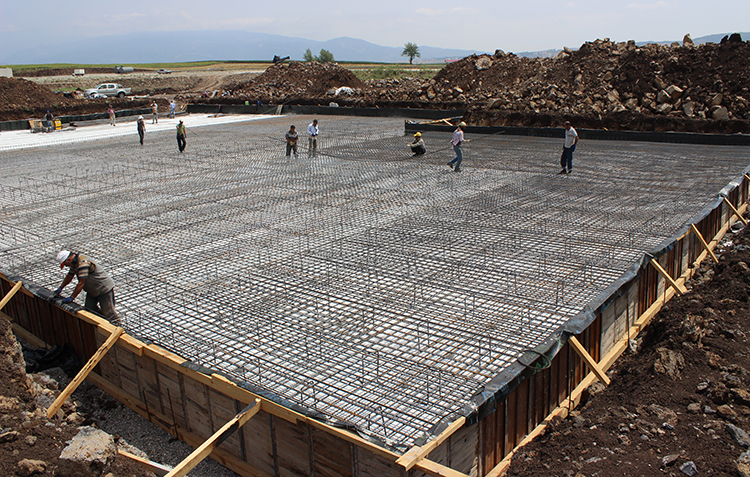 It were laid the foundation of our new Institution building