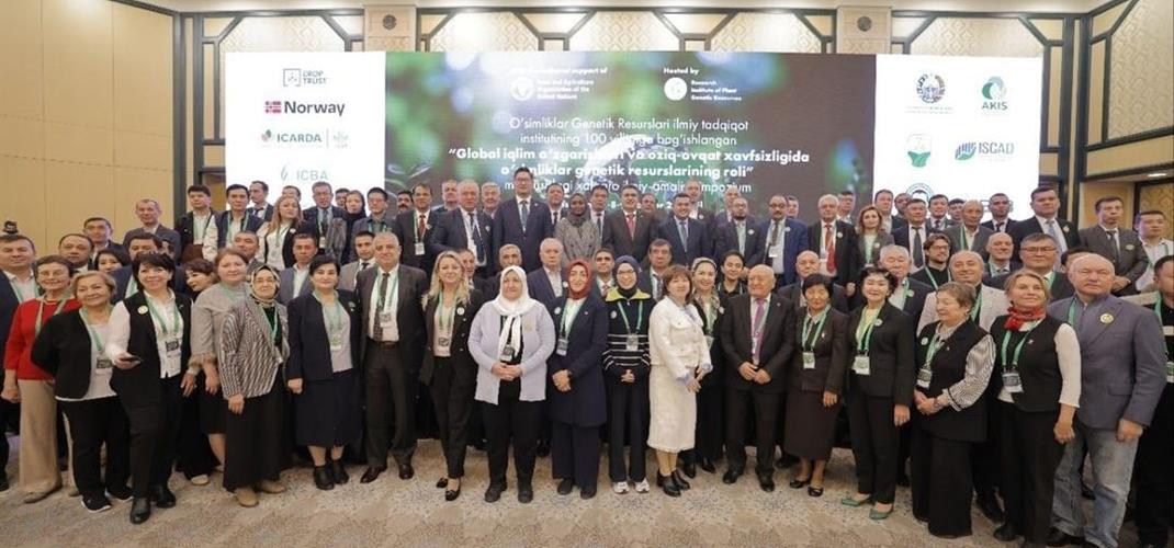 The symposium titled "The Role of Plant Genetic Resources in Climate Change and Food Security" was held between the 7-9th November 2024 in Uzbekistan .