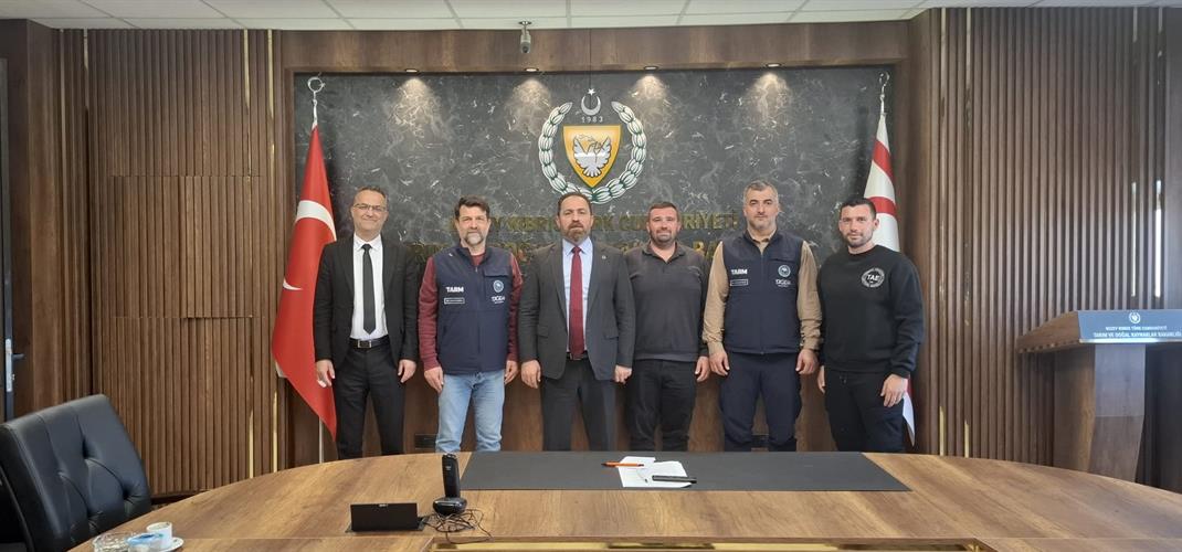 Minister of Agriculture and Natural Resources of the TRNC, Hüseyin Çavuş, Was Visited and Informed About Our Projects.