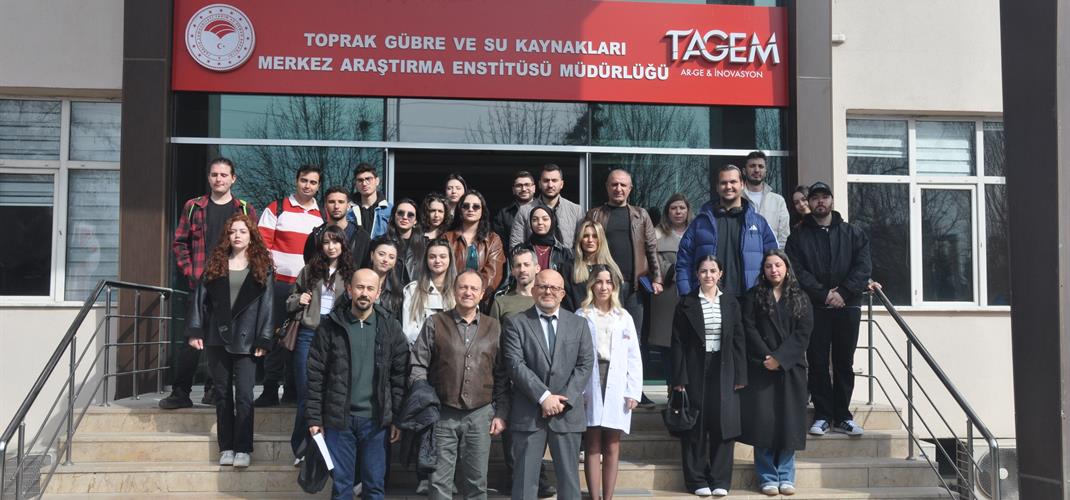 ​Ankara Üniversitesi Ziraat Fakültesi Tarımsal Yapılar ve Sulama öğrencileri, mesleki uygulama dersleri kapsamında kurumumuzu ziyaret etti.